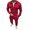 Red, variant on Aofany Men 2 Piece Outfits Casual Long Sleeve Sweatsuits Jacket and Pants Sets