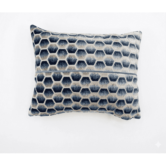 Excellere Home Blue Velvet Throw Pillow 18" x 18", Soft Decorative Accent Cushion for Sofa, Couch & Living Room, Modern Home Decor, Square Pillow, Pack of 1