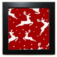 thumbnail image 1 of mas Elk Red Festival Black Square Frame Picture Wall Tabletop, 1 of 3
