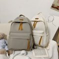thumbnail image 2 of Mochila escolar para hombre y mujer, bolsa de viaje impermeable, Color sólidoBlancoAustralia Fivean unisex, 2 of 2