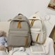 thumbnail image 2 of Mochila escolar para hombre y mujer, bolsa de viaje impermeable, Color sólidoNegroEstados Unidos Fivean unisex, 2 of 2
