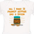 thumbnail image 4 of Inktastic Peanut Butter Spoon Boys or Girls Long Sleeve Baby Bodysuit, 4 of 5