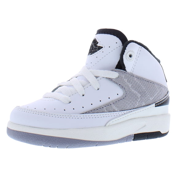 Nike Jordan 2 Retro Infant/Toddler Shoes Size 9, Color: White/Fire Red/Black Sail