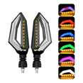thumbnail image 2 of "Par Secuencial Motocicleta Direccionales Led Indicador Moto BELUG Amarillo y Rojo ", 2 of 5