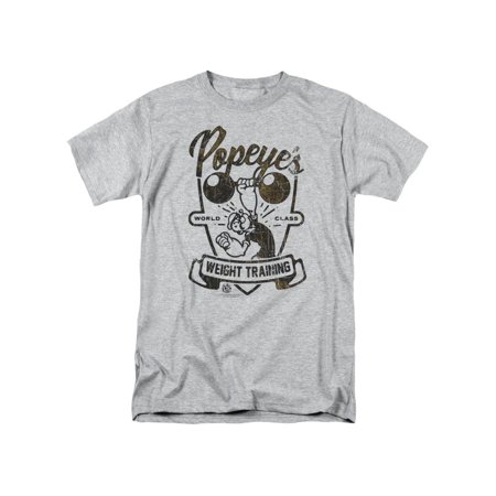 Popeye- World Class Weight Training T-Shirt Size (Best Xxl Freshman Class)