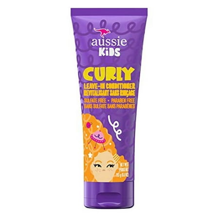 Aussie Conditioner Leave-In Kids Curly 6.8 Ounce (Pack of 3)