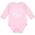thumbnail image 3 of Inktastic I Love My Aunt and Uncle in White Chalk Heart Boys or Girls Long Sleeve Baby Bodysuit, 3 of 5