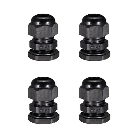 M18 Cable Gland Waterproof Plastic Joint Adjustable Locknut Black for 5mm-10mm Dia Cable Wire 4Pcs price history on PriceWatchPro