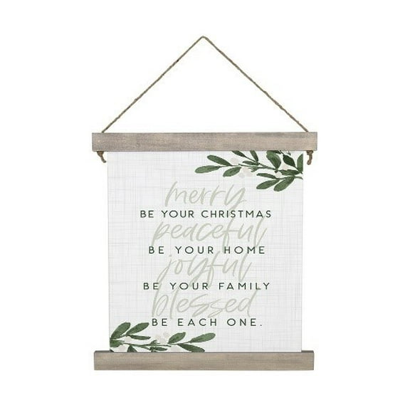 Hanging Canvas-Merry Be Christmas (10 x 17)