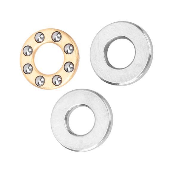Thrust Bearings, Mini Bike Jack Shaft Bearing 10pcs Thrust Ball Bearing Miniature High Precision Flat Steel Bearings Set