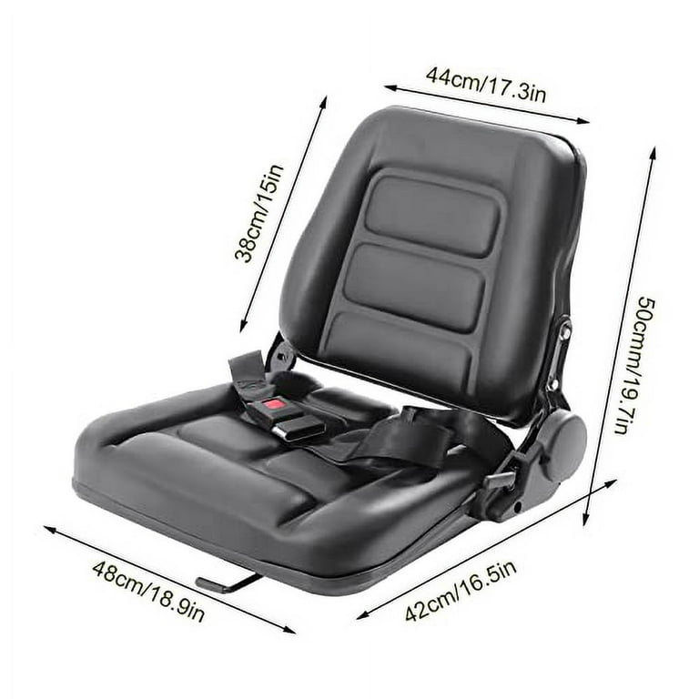 Universal Tractor Seat with Safety Belt 35 175 Adjustable Backrest Forklift Seat for Tractors Replacement Lawn Mower Seat Equipment Seat Fit Forklift Tractor Skid Loader Walmart