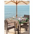 thumbnail image 2 of Outdoor Tablecloth with Umbrella Hole and Zipper, Easter Square Table Cloth 60x60 Inch Waterproof Tablecloth, Spring Rabbit Flowers Colorful Eggs Black Lattice Picnic Table Cover for Patio Camping, 2 of 7