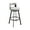 Light Gray and Black, variant on Armen Living Flynn26" Swivel Counter Stool in Black Metal with Light Gray Faux Leather