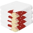 thumbnail image 2 of SKYSONIC Christmas Little Santa Claus Baby Washcloths Towel Set, Highly Absorbent & Soft Cotton Wash Cloths 12"x 12" Face Hand Towels for Bathroom, Multi-Purpose Fingertip Towels, 2 of 7