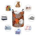 thumbnail image 6 of Balery Various Pumpkins Round Laundry Basket with Handles Waterproof Freestanding Laundry Hamper for Clothes Toys in the Dorm and Family-Small, 6 of 8