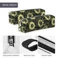 thumbnail image 4 of Cauagu Sunflowers Print Leather Pencil Pen Case - Stationery Bag Portable Stationery Bag Big Capacity Pencil Pouch Cosmetic Organizer Bag for Men & Women, 4 of 7