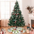 thumbnail image 7 of Lsque Mosaic Forest Squirrel Print Christmas Tree Skirt, Tree Skirt with Ties or Velcro, Perfect for Holiday Decorations, Halloween, and New Year-30", 7 of 7