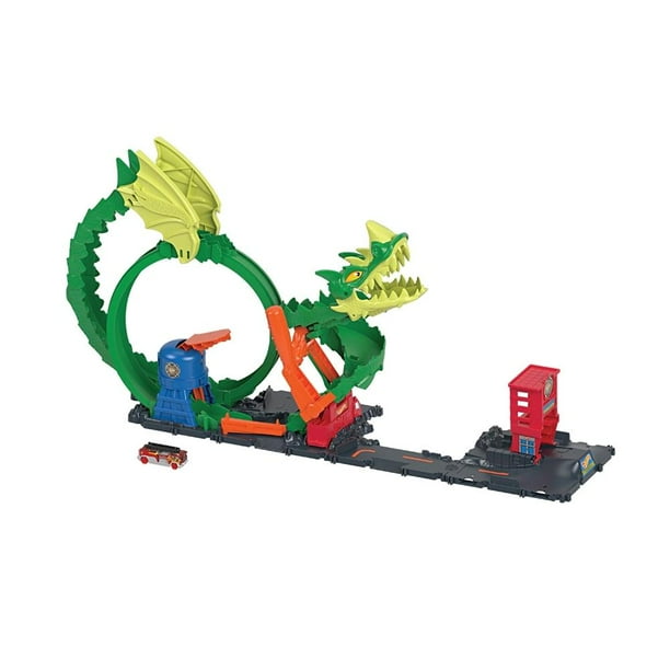 Pista de Juguete Hot Wheels City Pista Épica de Dragón Bodega
