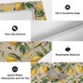thumbnail image 6 of Yellow Lemon Outdoor Rug for Patio/Deck/Porch, Non-Slip Large Area Rug 3 x 5 Ft, Brown Vintage Summer Fruit Watercolor Indoor Outdoor Rugs Washable Area Rugs, Reversible Camping Rug Carpet Runner, 6 of 8