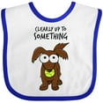 thumbnail image 3 of Inktastic Clearly Up to Something-long Haired Dachshund Boys or Girls Baby Bib, 3 of 4