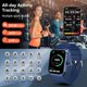 thumbnail image 4 of Reloj inteligente para hombre con altavoz Bluetooth para llamadas diarias 2023, el reloj inteligente con pantalla táctil de 1,96 pulgadas más nuevo para teléfonos Android iOS, 4 of 5