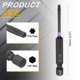 thumbnail image 2 of Uxcell 2pcs T10 Torx Impact Bit de destornillador 1/4" Punta hexagonal 2.8" Largo Magnético Sin agujero, 2 of 7