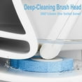 thumbnail image 7 of 2 Pack Disposable Toilet Brush and Holder Set,Extended Handle with 48 Cleaner Refills Toilet Brush for Toilet Bowl Cleaners,Bathroom Cleaning, Bathtub - Blue (Ocean Fresh Scent), 7 of 7