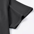 thumbnail image 3 of DayScoop Big & Tall T-Shirt for Men Summer T Shirt Solid Color Casual Fashion Breathable Short Sleeve Button Down Collar Polyester Tops Plus Size, 3 of 5