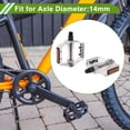 thumbnail image 2 of Pedal de bicicleta de plástico universal con tiras reflectantes, adecuado para ejes de 14 mm, antideslizante para BMX y MTB, 2 of 7