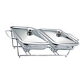 thumbnail image 4 of Calentador de alimentos tipo bufé Servidor de bufé Bandeja calentadora de alimentos transparente y versátil Calentador de bufé para catering de 15 l 2 compartimentos, 4 of 8
