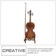 thumbnail image 4 of Miangastore Stable Performance Violin Display Rack Coffee 1Pcs 6.3X5.5X2In, 4 of 8
