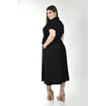 thumbnail image 3 of Vestido camisero con cinto Roman Fashion /Tallas Extras, 12751 (Negro) negro 36, 3 of 6