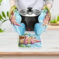 thumbnail image 5 of Cartoon Birthday Cake Heat Resistant Microwave Oven Gloves Set for BBQ Baking Grilling,Baking Gifts Cooks for Women,Housewarming Gifts for New Home, 5 of 6