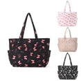 thumbnail image 2 of SPEKSEE Women Floral Cotton-Padded Tote Shoulder Bag Large Capacity Daily, 2 of 10