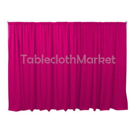 Image of 12 x 5 ft Backdrop Background FOR PIPE AND DRAPE DISPLAYS Polyester 24 COLORS (Color: Hot pink)