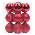 thumbnail image 2 of PONPRNGY 12PCS Christmas Tree Bauble Hanging Home Party Ornament Decor 6CM, 2 of 4
