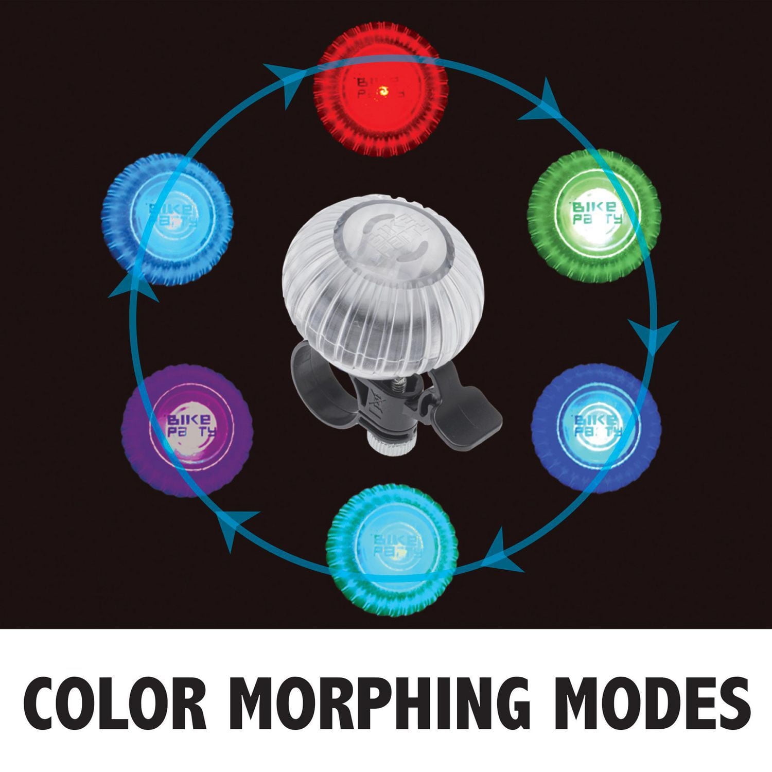 Bell Sports Bike Party Light Up Bike Bell, Weather resistant