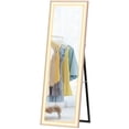 thumbnail image 1 of 64" Pink LED Floor Mirror - Dimmable 3-Color Light, Full Length Mirror for Bedroom & Living Room - Stylish & Versatile Home Decor, 1 of 7