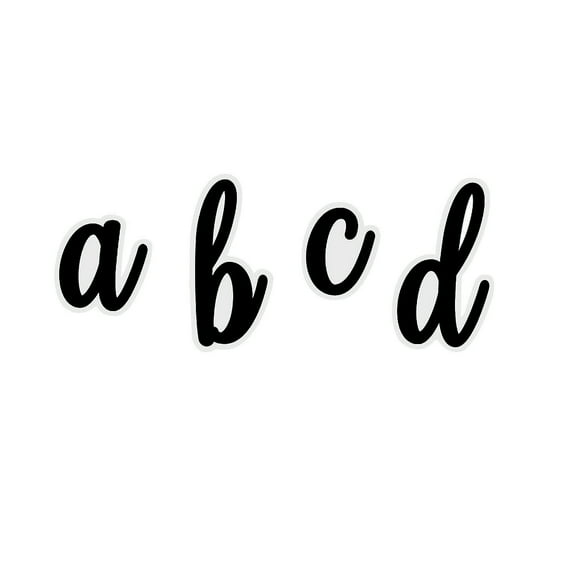 Lowercase Script Bulletin Board Letters, Educational, Party Supplies, 70 Pieces