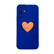 thumbnail image 1 of Funda de teléfono suave con corazón de amor negro 3D lindo coreano con correa de muñeca para iPhone 14 13 12 11 Pro Max X XS XR 7 8 plus funda Simple Tan Jianjun unisex, 1 of 2