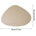 thumbnail image 3 of Coofit Faux Leather Placemat Waterproof Triangular Table Mat Table Placemat for Kitchen, 3 of 10