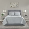 thumbnail image 2 of Home Essence Wiley 3 Piece Reversible Coverlet Set, King/Cal King, Grey, 2 of 6