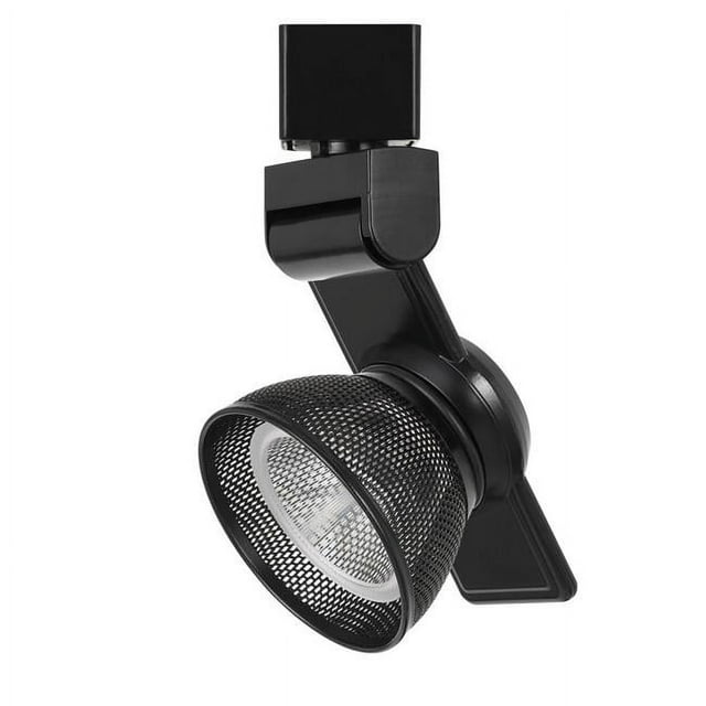 Benjara BM223661 12W Integrated LED Metal Track Fixture with Mesh Head, Black