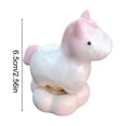 thumbnail image 2 of Cheapark Ceramic Horse Figurine Small Rotating Display Piece Crystal Glaze Decor for Home Desktop Gift Daily Decoration, 2 of 6