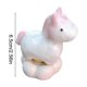 thumbnail image 3 of Pieza giratoria giratoria de figuritas de caballo de cerámica • Glaseado de grietas de hielo cristalino estilo carrusel adorable • Decoración de escritorio mini rosa amarillo regalo 6,5cm 200g, 3 of 6