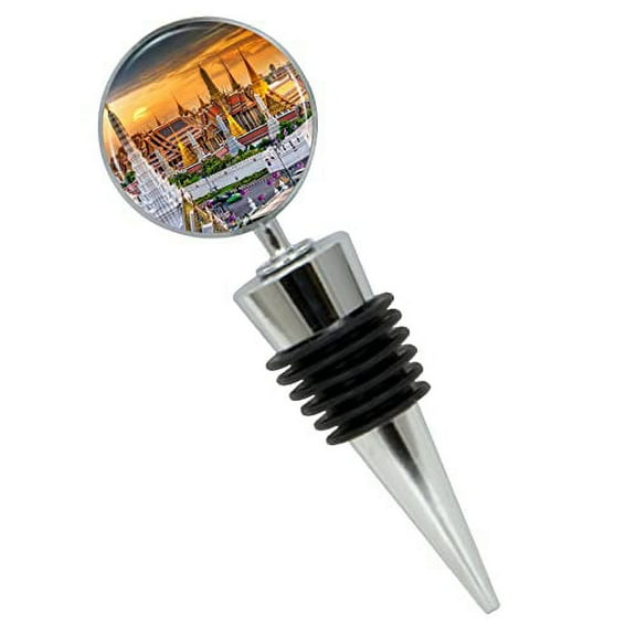 Bangkok Thailand Wine Bottle Stopper In Gift Box, Perfect For House Warming Gift