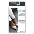 thumbnail image 3 of Touch Women's Knee High Compression Socks, 15-20 mmHg, Black Checkered Pattern, Large, 3 of 3