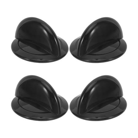 LOLIPPYY 4-Pack Slow Cooker Temperature Control Knobs Replacement Black Adjustable Cooker Dial for Kitchen Appliances