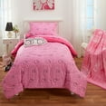 thumbnail image 5 of Barbie Kids 4 Piece Pink Chevron Reversible Comforter, Bed in a Bag, Twin, 5 of 8