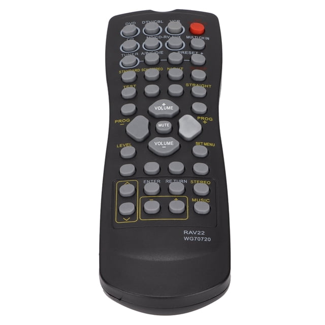 RAV22 WG70720 Télécommande de Remplacement Applicable pour RXV340 RXV350 RXV357 RXV359 RXV420 Récepteur DVD